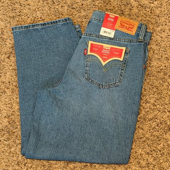 Levi’s Girls Cinch Barrel Jeans Size 14 NWT Blue - Picture 4 of 9